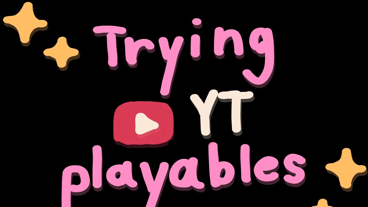 Trying YouTube playables... 
