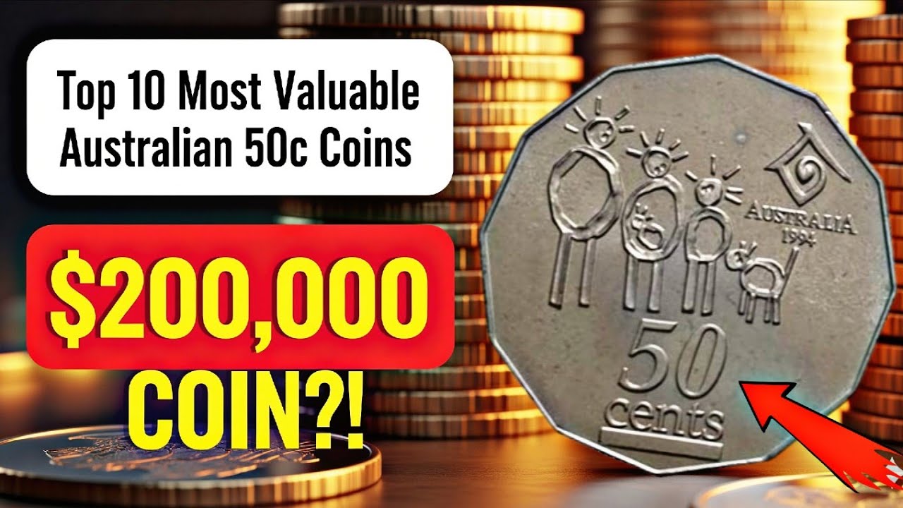 Australian 50 Cent Coins Worth BIG Money | Top 10 Most Valuable Rare Commemorative Fifty Cent Pieces