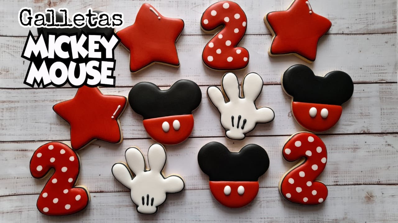 GALLETAS DECORADAS DE MICKEY MOUSE