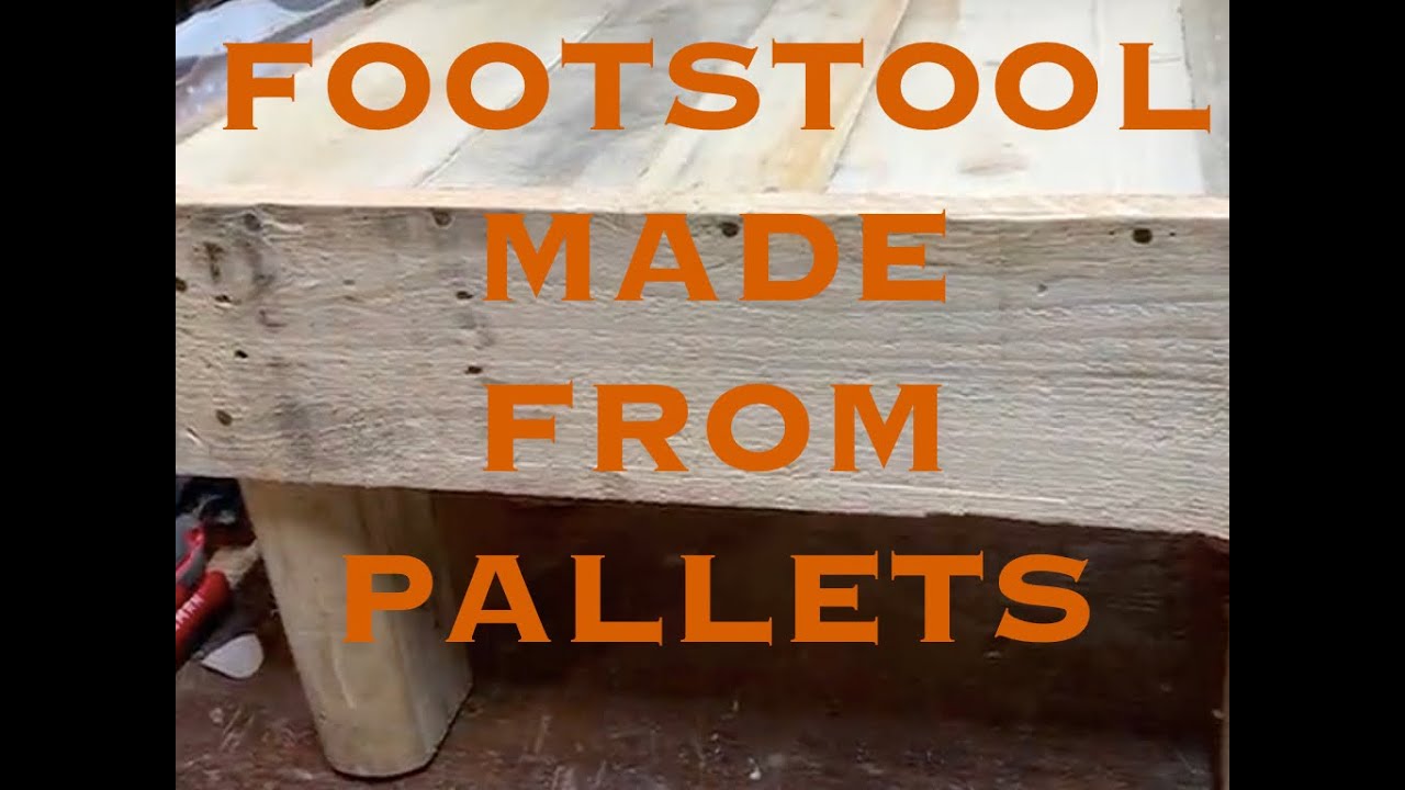 DIY Pallet Footstool FREE | Easy Woodworking Pallet Project from Recycled Wood [Pallet Footstool]