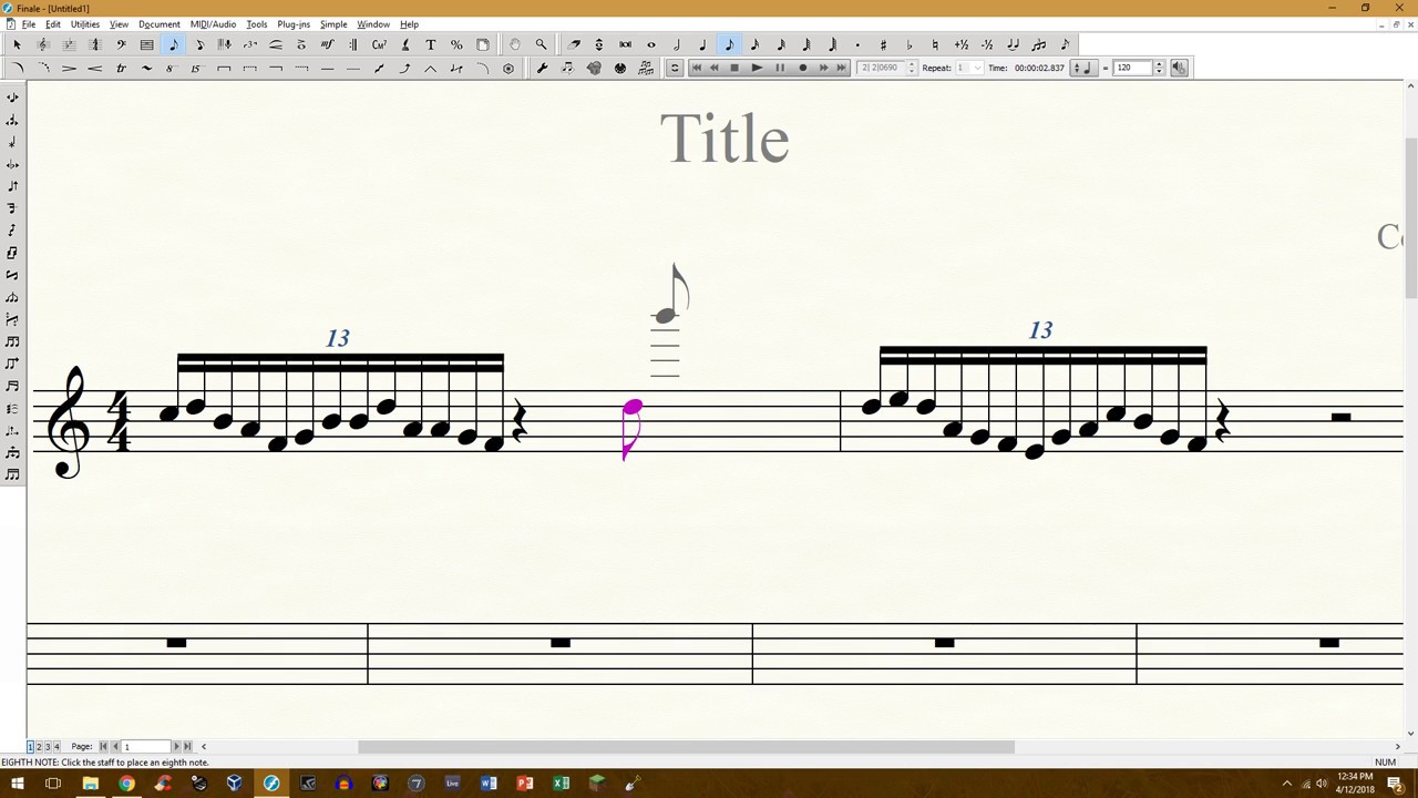 Finale v25.5: Easy Tuplets