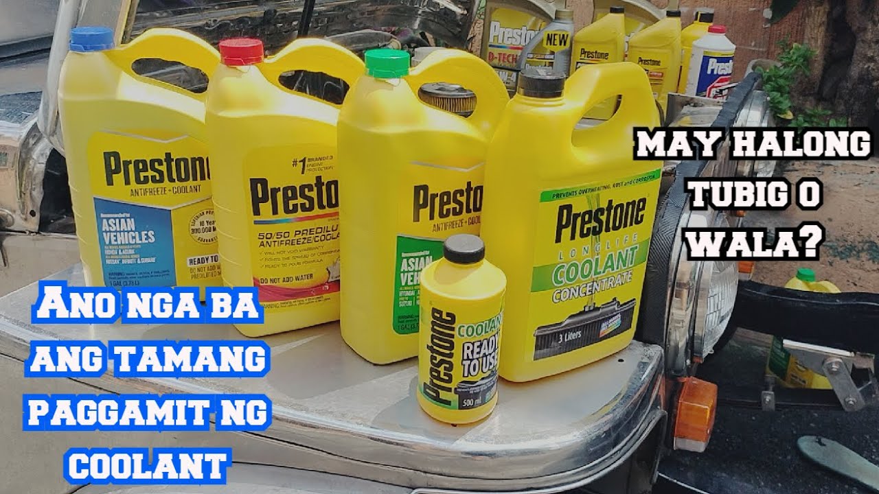Purong coolant o may halong distilled water, ano ba ang tama?
