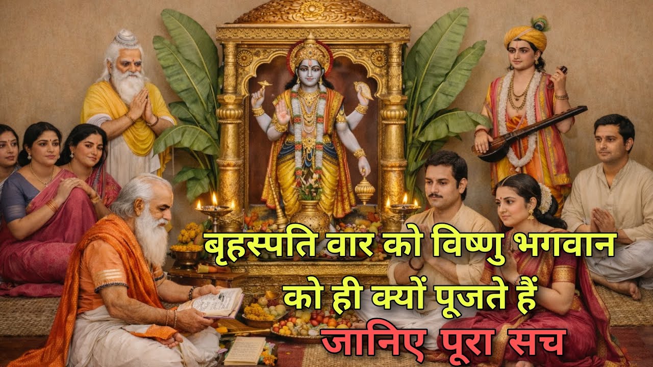 गुरुवार को विष्णु जी क्यों? | शास्त्र+ज्योतिष का चौंकाने वाला राज़ | बृहस्पति व्रत कथा