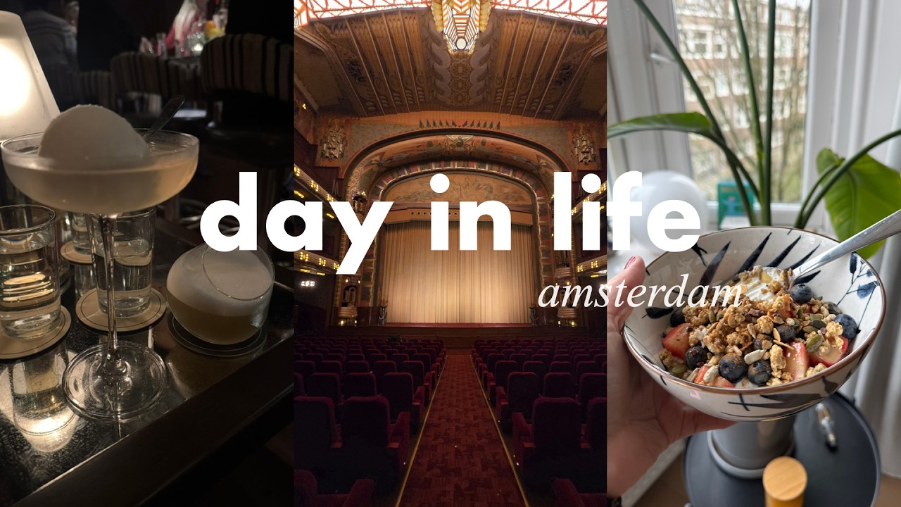 amsterdam diaries | farmer's market visit , gym workout, movie night to see Wuthering Heights
