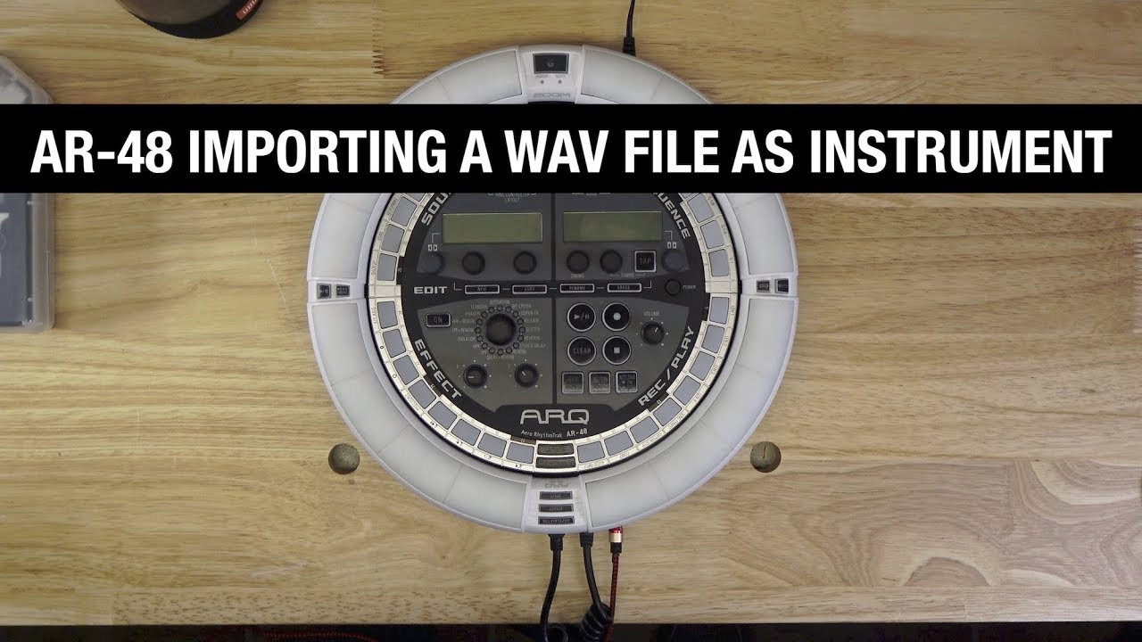 Zoom AR 48 - Import WAV file as Instrument