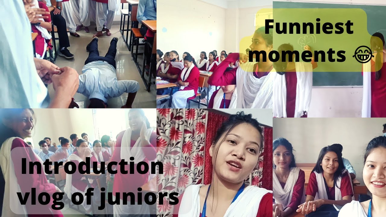 vlog 25 : Introduction vlog of juniors/education department /Darrang college/funniest moments 😂