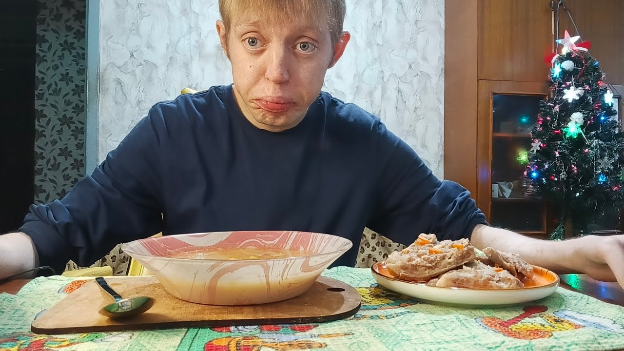 Мукбанг// Гороховый Суп С Мясом