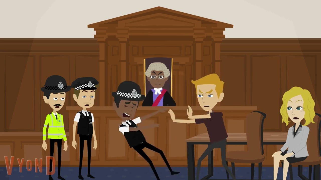 Man Goes Out of Control In Court (Vyond Animation) CONTAINS BAD LANGUAGE