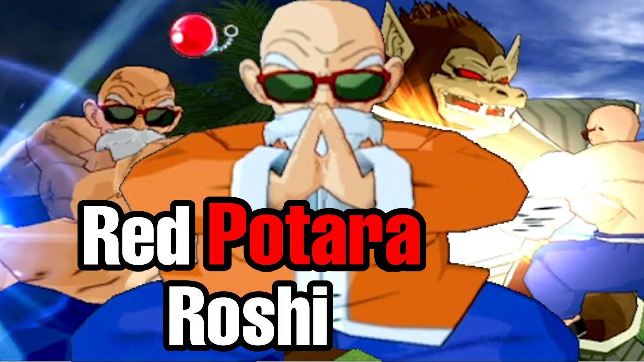 Red Potara Master Roshi! Max POWER Devastates Me! Budokai Tenkaichi 3