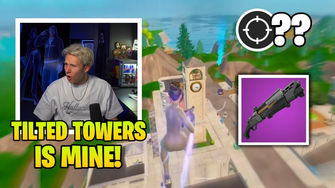 MrSavage выводит из строя всех, кто приземляется на Tilted Towers в Fortnite Reload.