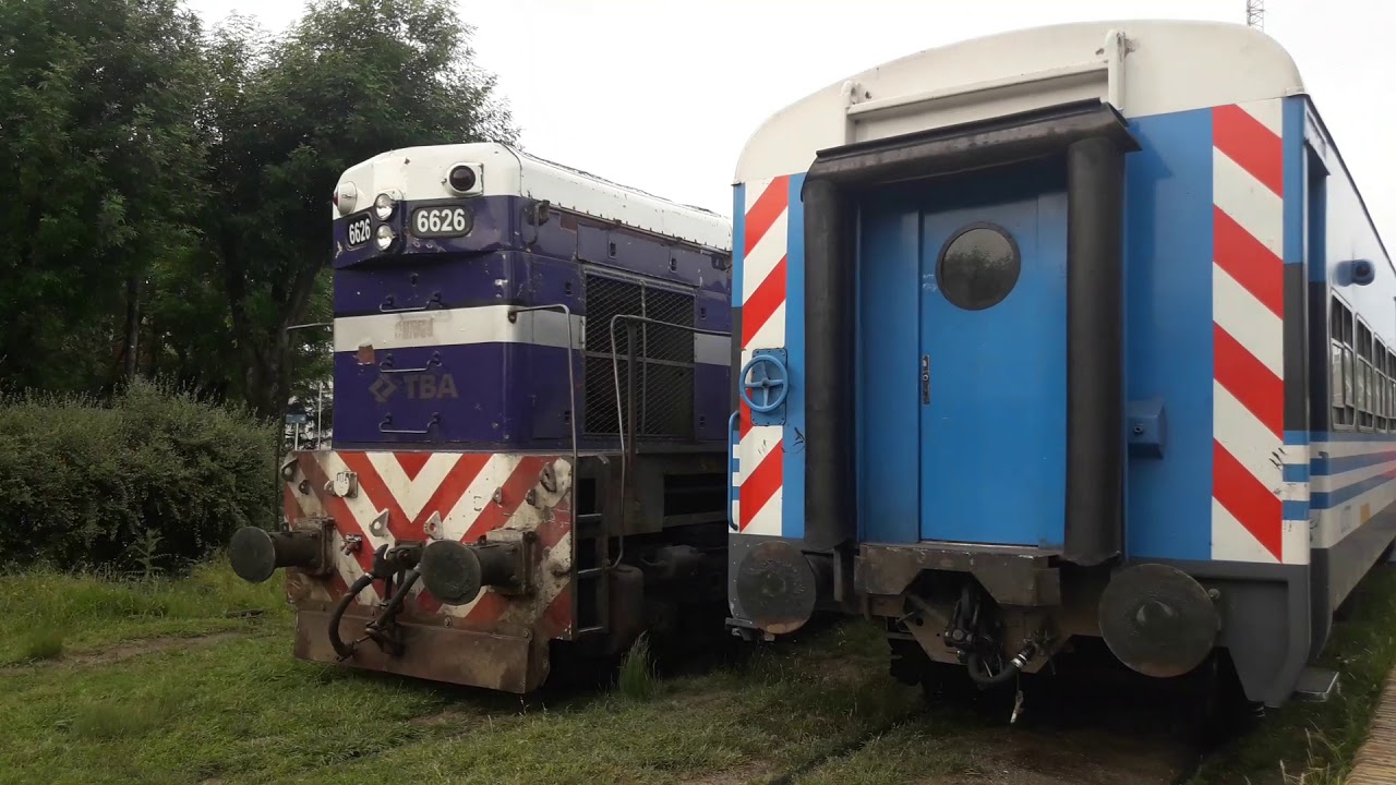 Ramal Merlo Lobos (reducido a Las Heras) llegada, maniobras de Locomotora y partida