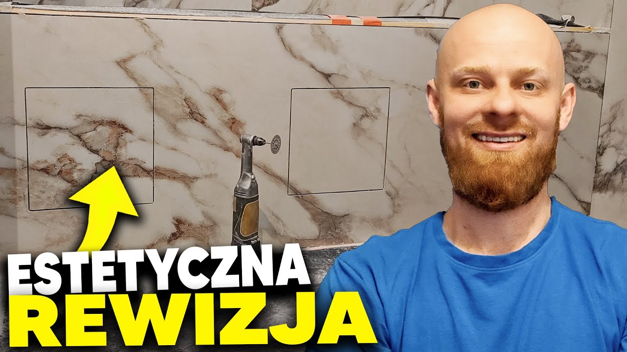 🛁 Płytkowanie łazienki w dużym formacie + precyzyjne wycinanie otworów rewizyjnych! 🛠️