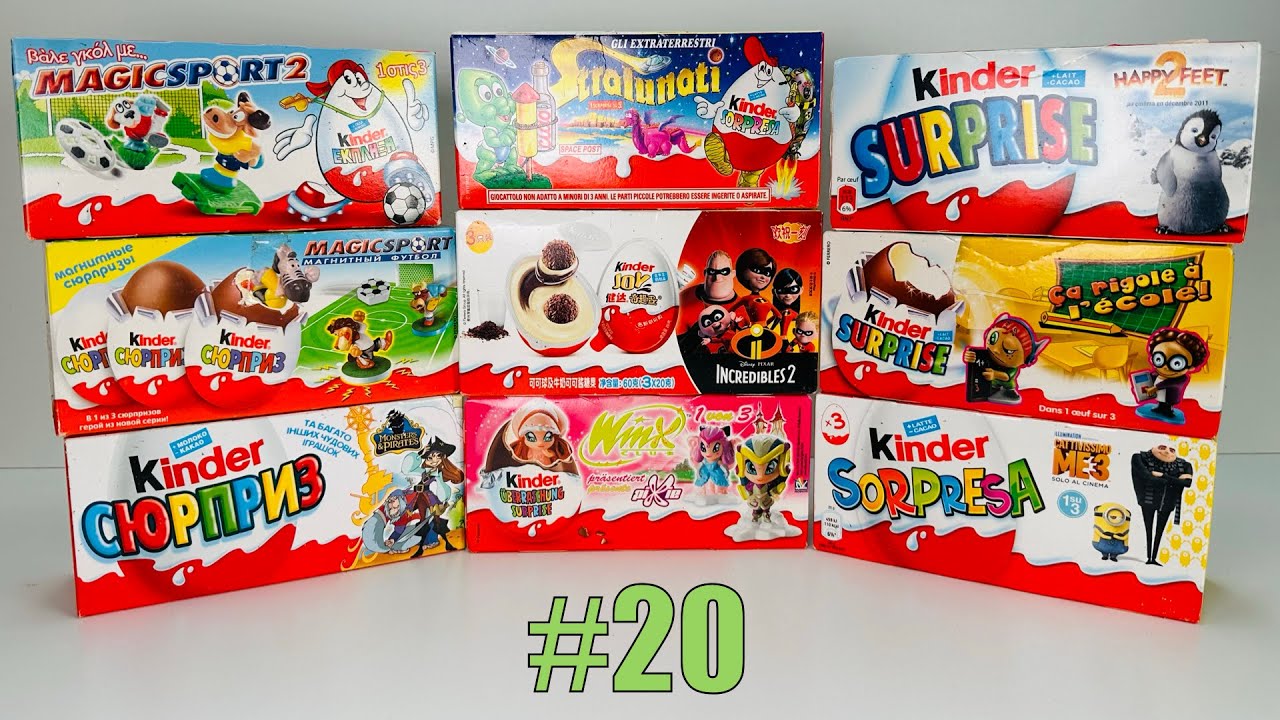 OLD Kinder Surprise Unboxing #20. Распаковка Старых Киндер Сюрпризов.Выпуск 20.Alte Ü-Ei Unboxing 20