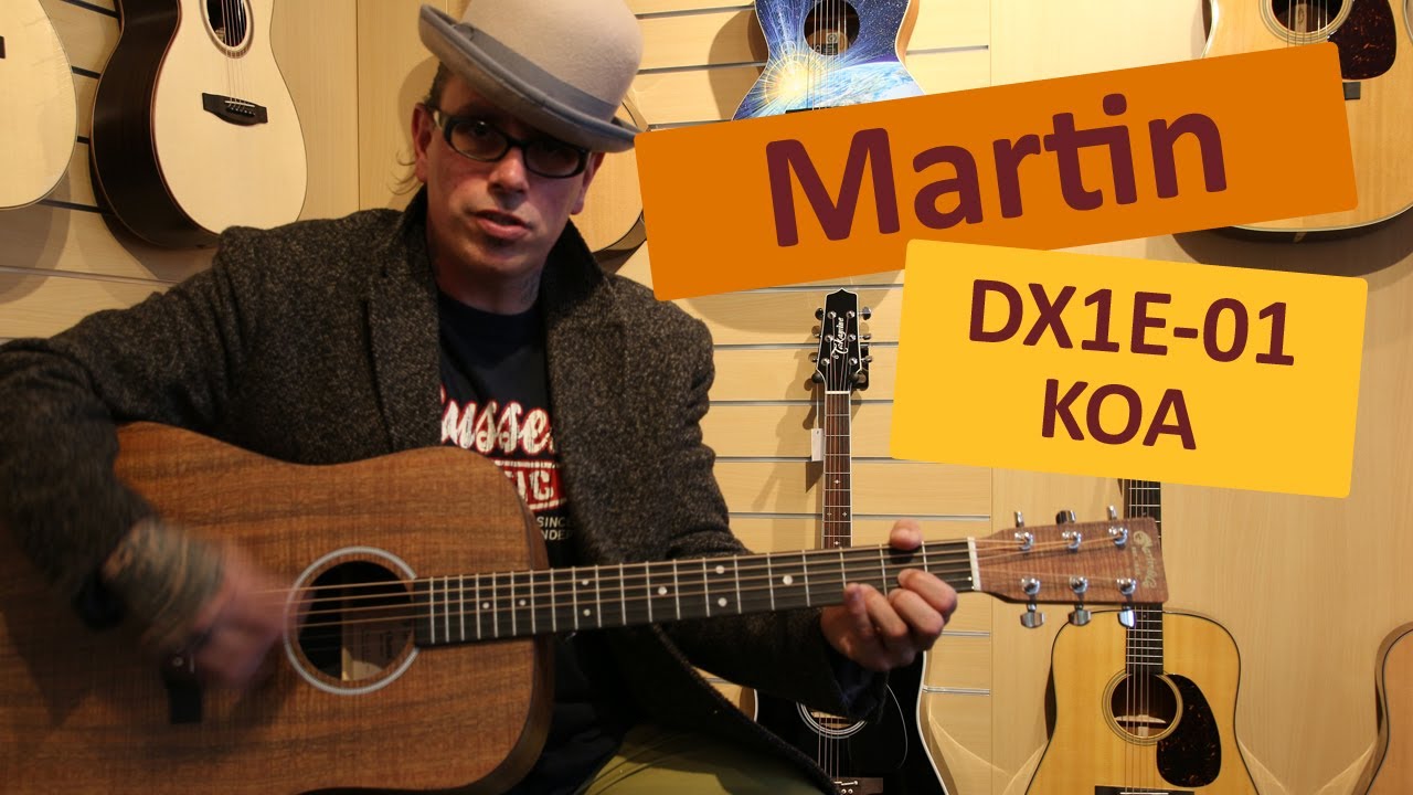Martin DX1E Koa Akustikgitarre | Played by The Bluestramp | Musik Bertram