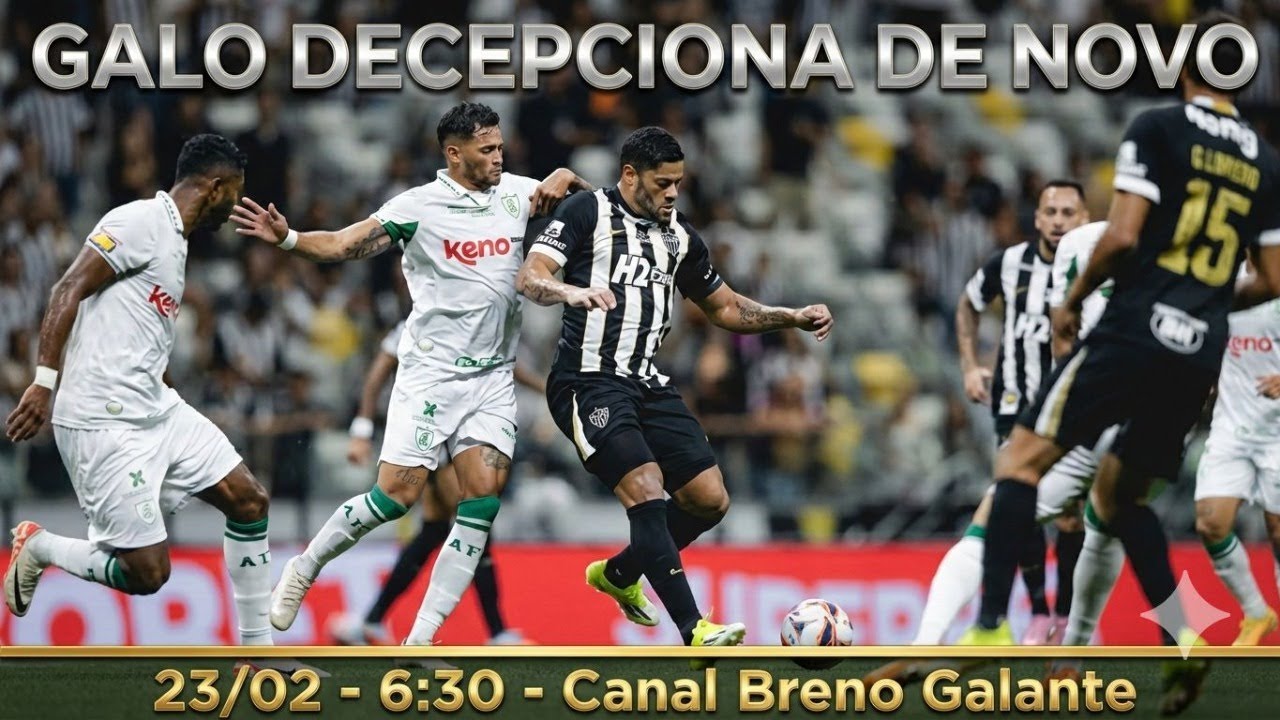 🛑AO VIVO🛑 GALO DECEPCIONOU DE NOVO 🔶 TÉCNICO TEM DATA PARA CHEGAR