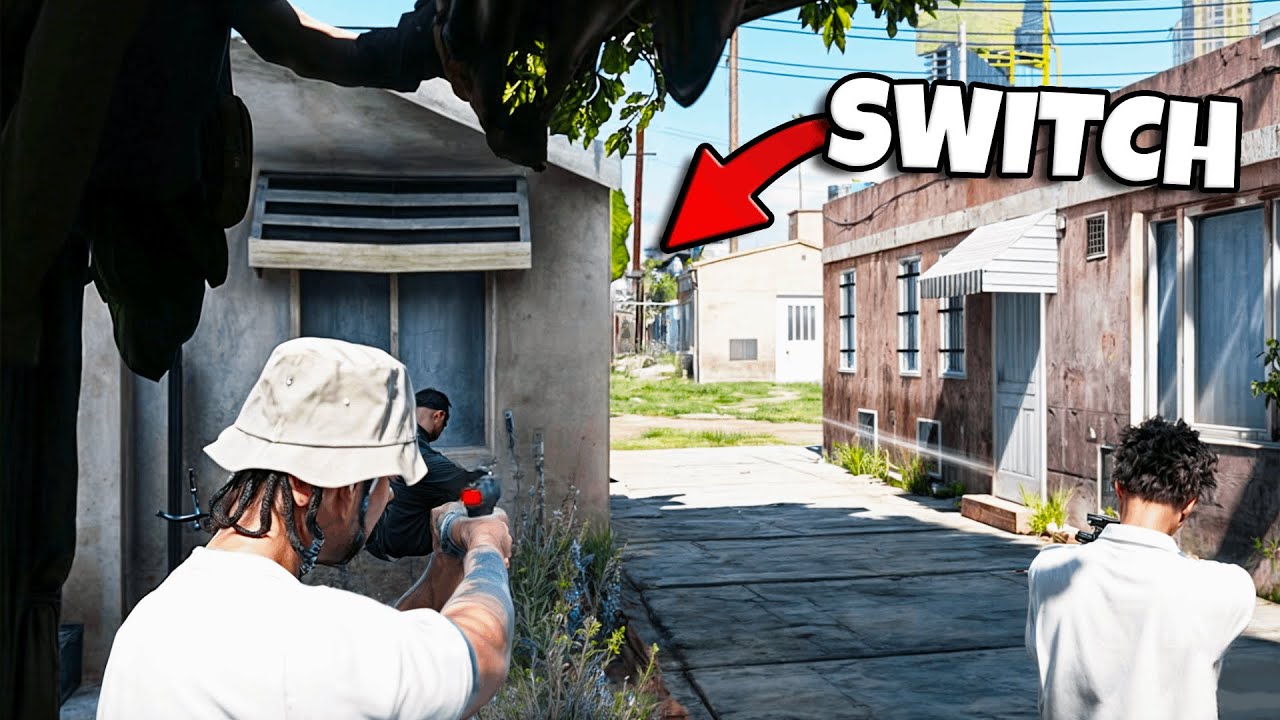 Duece & Tiptoe from GHOST TOWN BLOODS spins the OPPS with a GLOCK SWITCH in GTA 5 RP!.