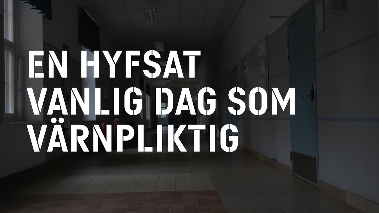 En hyfsat vanlig dag som värnpliktig.