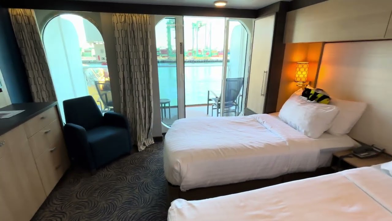 Quantum of the Seas sideways large balcony room