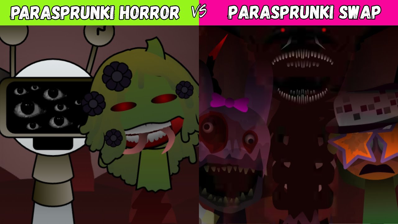 Incredibox Sprunki Parasprunki HORROR Mode VS Swap but Parasprunki