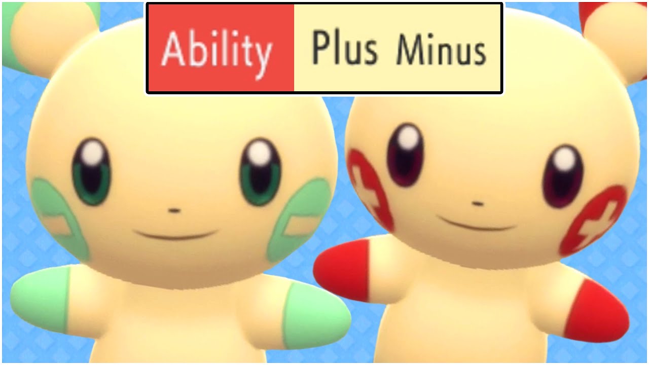 FULL PLUS AND MINUS ABILITY POKEMON TEAM! Shiny Plusle and Minun Double Battle Helping Hand !