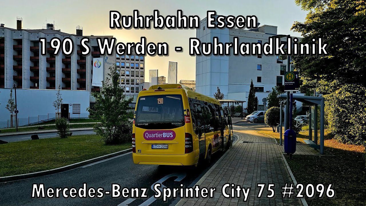 Ruhrbahn Essen - Linie 190, Mercedes-Benz Sprinter City 75 #2096