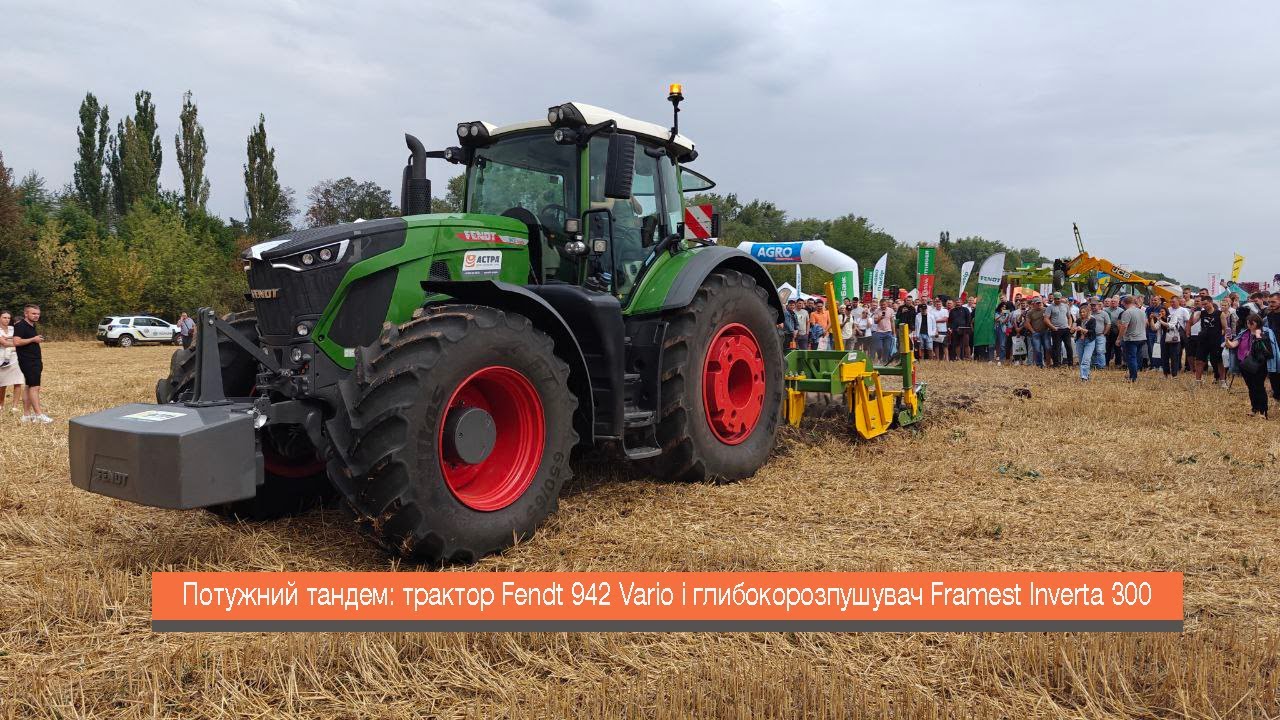 Потужний тандем: трактор Fendt 942 Vario і глибокорозпушувач Framest Inverta 300