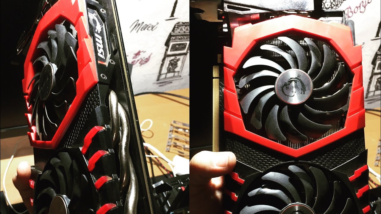 1060 MSI Gaming X обслуживание , замена термопасты