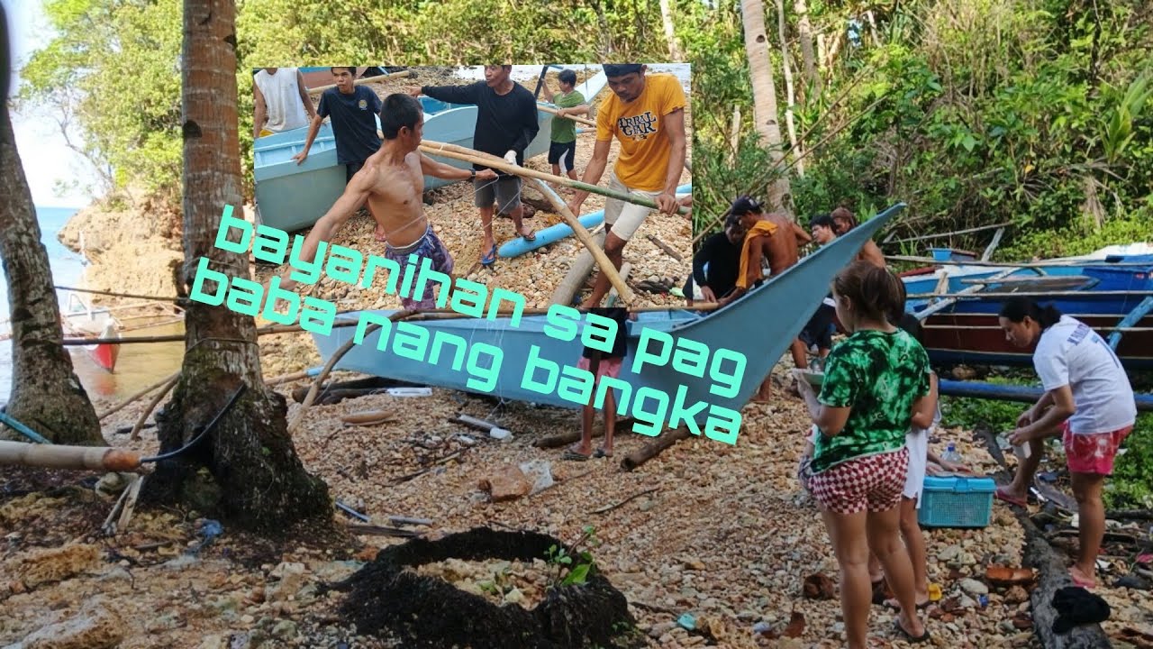 Bayanihan kabangka para ma ibaba ang bangka nang kaibigan ko #buhaymangingisda #fish #fishingislife 