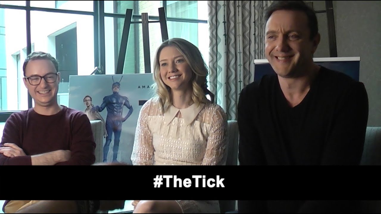 Interview: Peter Serafinowicz, Valorie Curry, Griffin Newman | The Tick (The Fan Carpet)