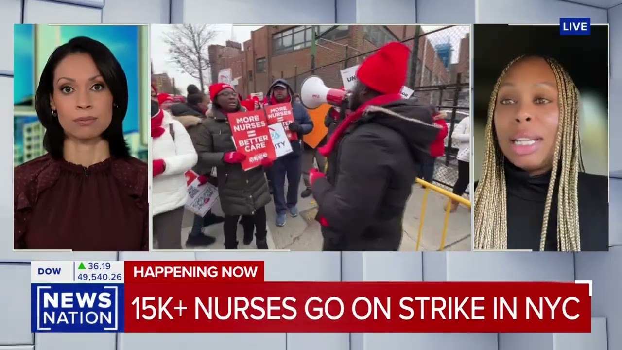 From the strike line to national news. Nurses deserve better.” #nycnurses #newsnation #nursesstrike