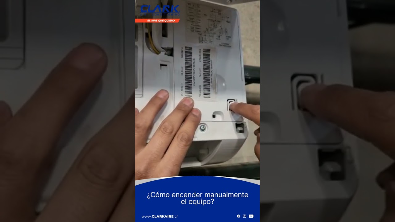 &iquest;C&oacute;mo encender manualmente el equipo?
