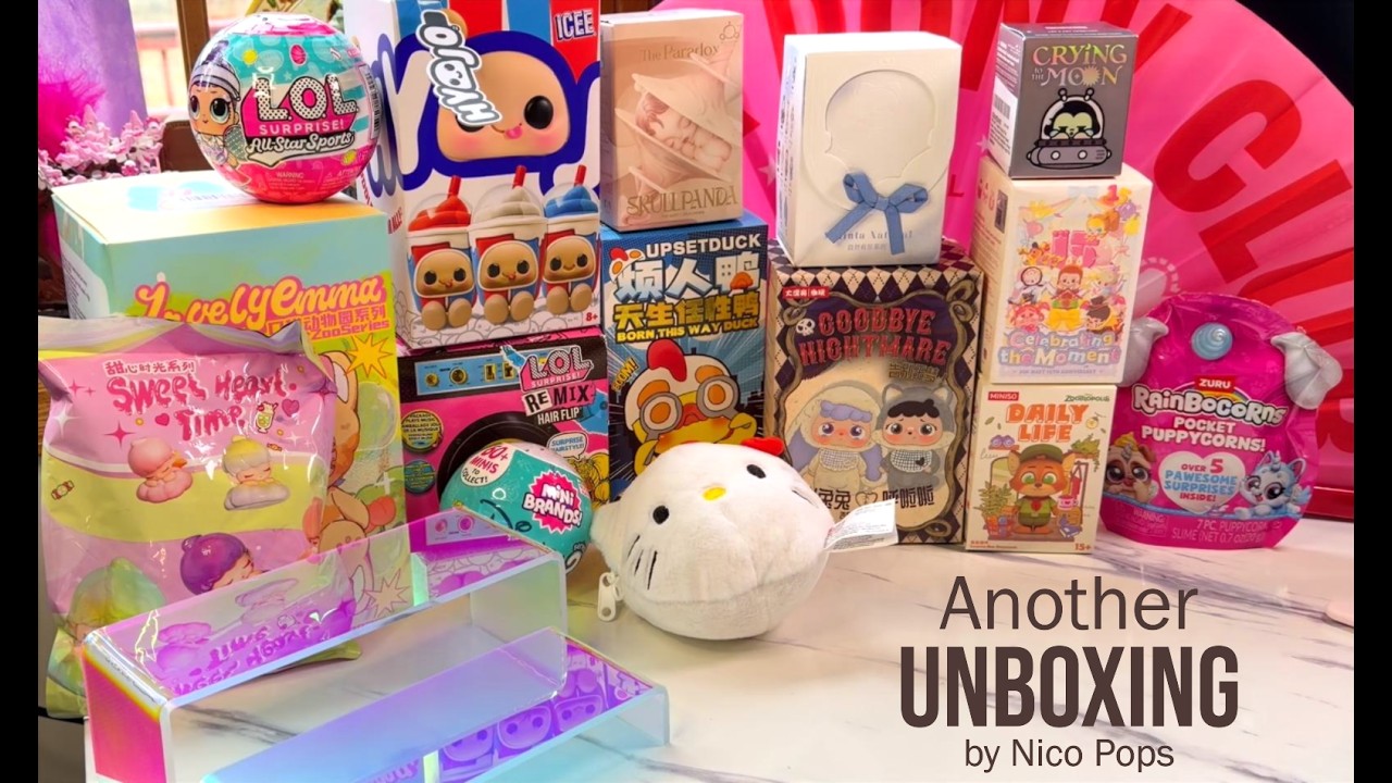A longer blind box unboxing due to my nails?!  POP MART, LOL, Finding Unicorn