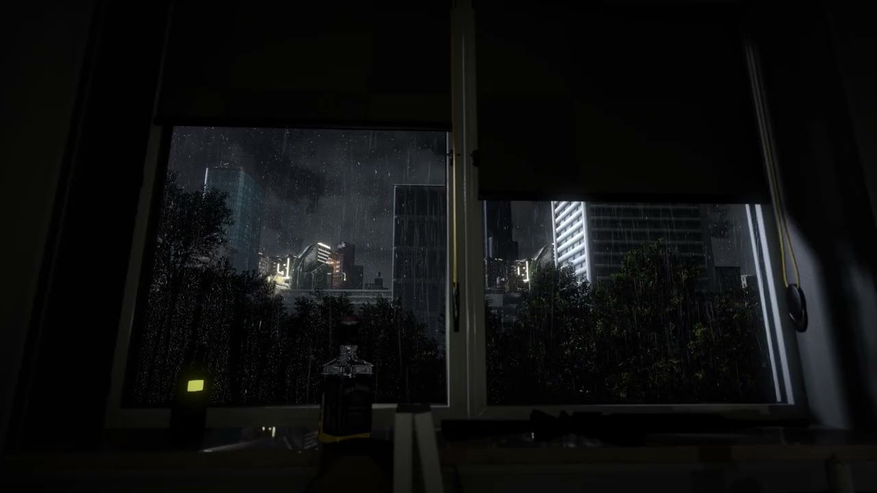 Zombie Apocalypse Ambience | Rain on Window & Scary Sounds | 8 Hours