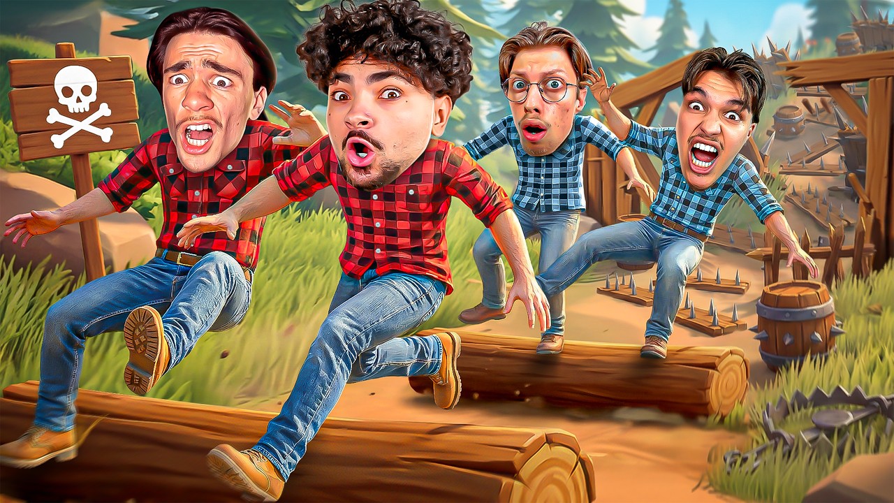 Quel DUO ira le plus loin en 1H sur ce parcours de BUCHE ? (Ft. StundZow, Jayzz et Diams)