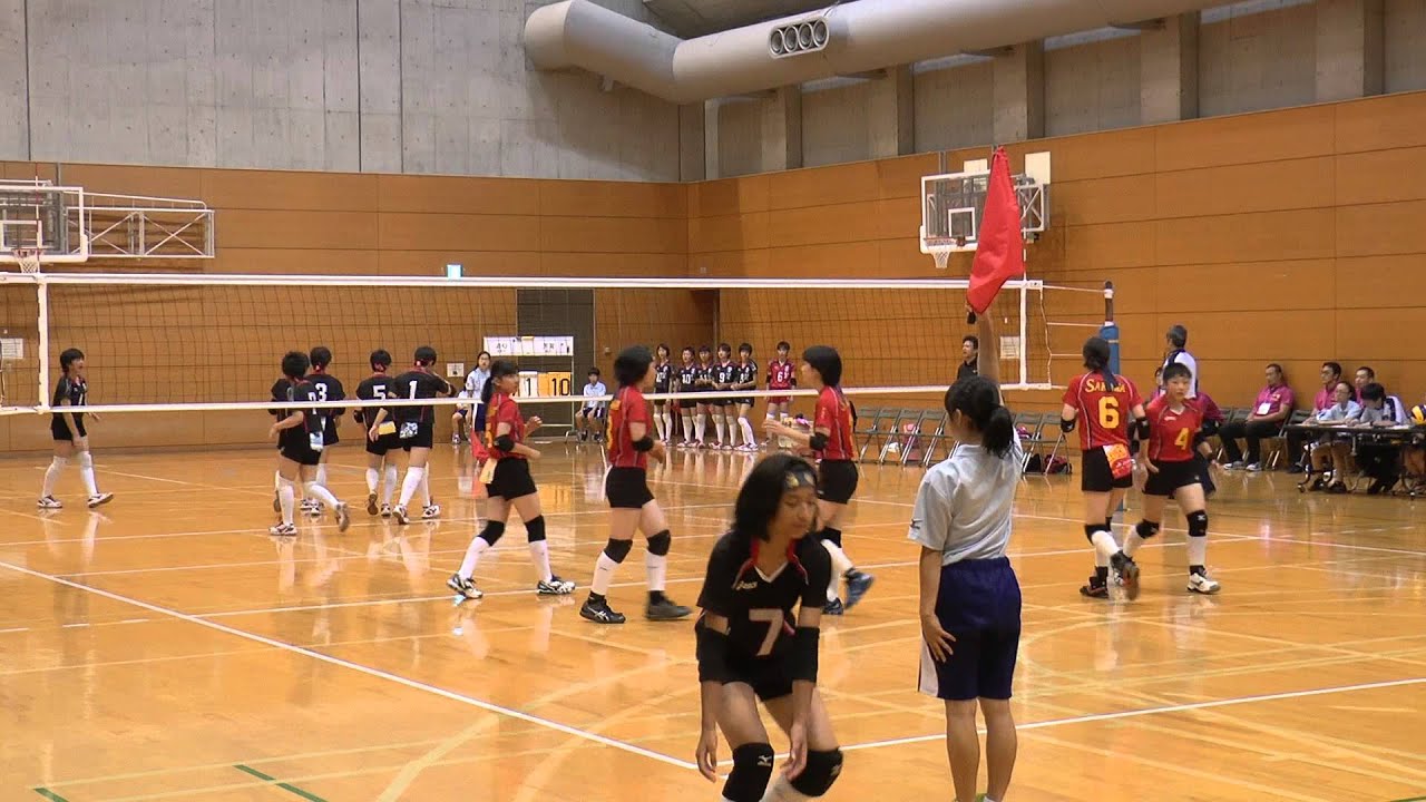 第50回関東中学バレーボール大会　女子準々決勝　酒匂＜神奈川＞VS芳賀＜栃木＞　第1セット