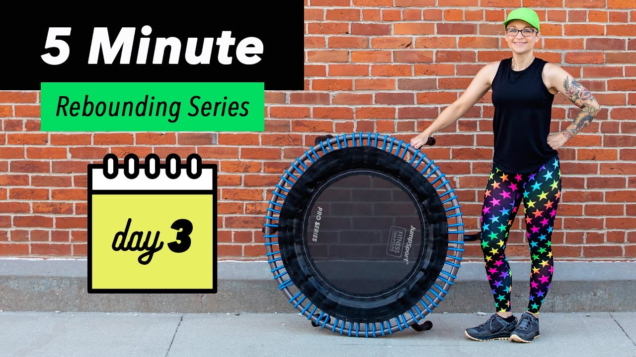 5 Minute Rebounder Workout Series DAY THREE Switches // Rebounding Workout Beginner Senior