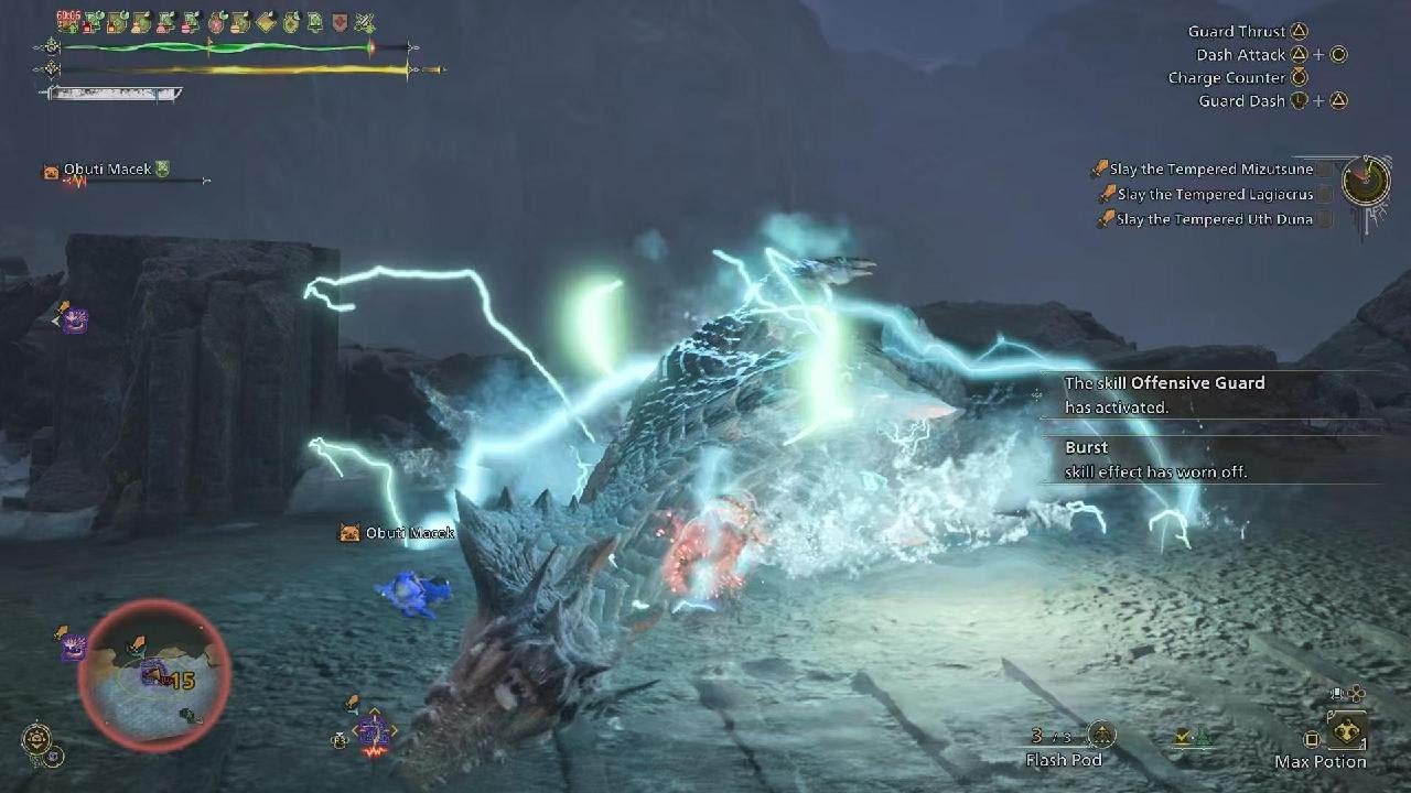 Monster Hunter Wilds Special 9⭐quest Serenade of Scarlet Water Lance solo