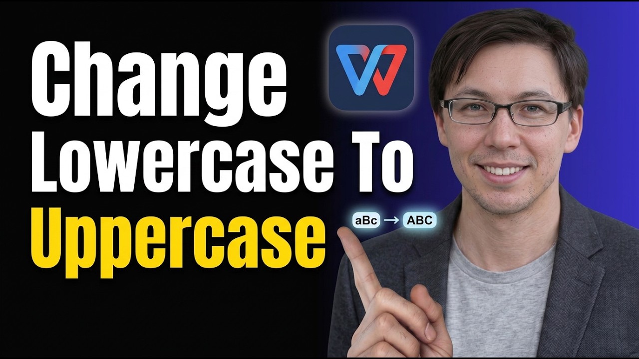 How To Change Lowercase To Uppercase In WPS Office [2026 Guide]
