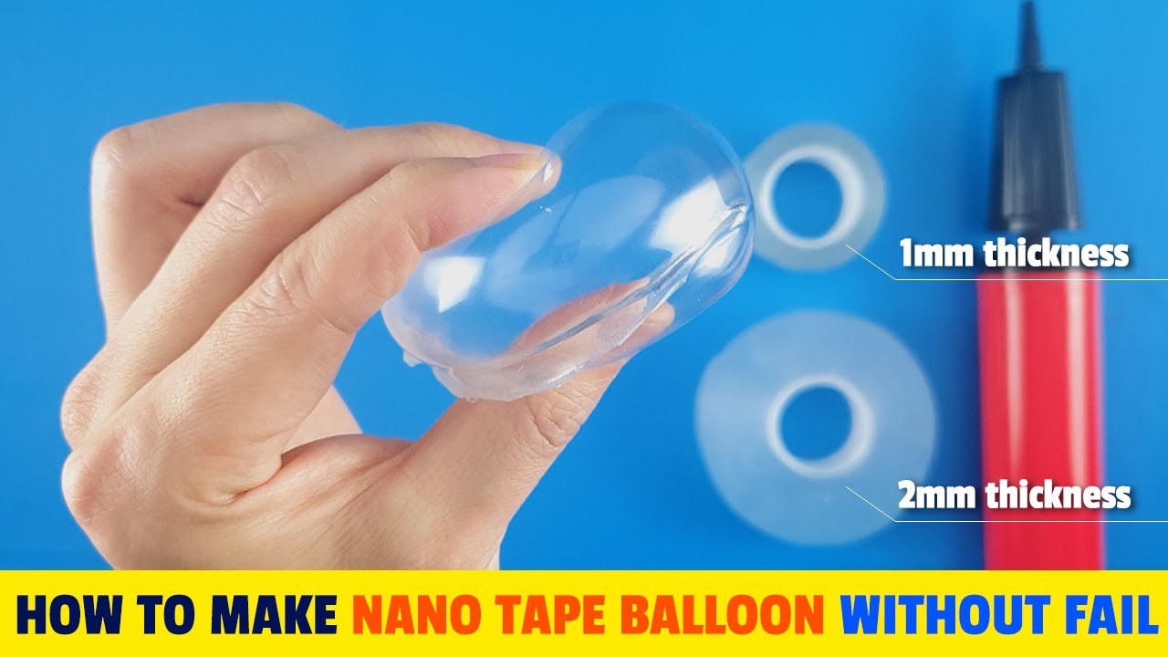 Easy Nano Tape Balloon without fail 🎈 #nanotape #nanotapeballoon #howto