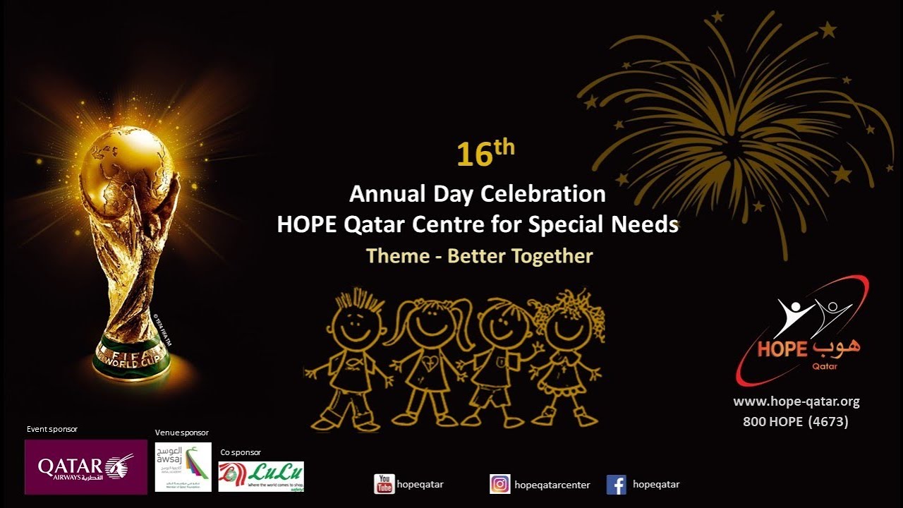 HOPE Qatar: 16th Annual Day Celebration - Live stream