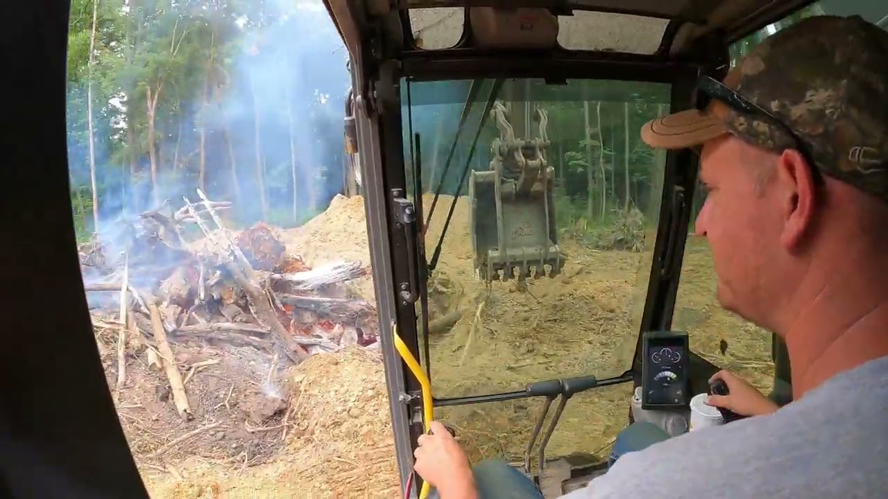 Day 2 Of Burning On The Homestead Clearing Project