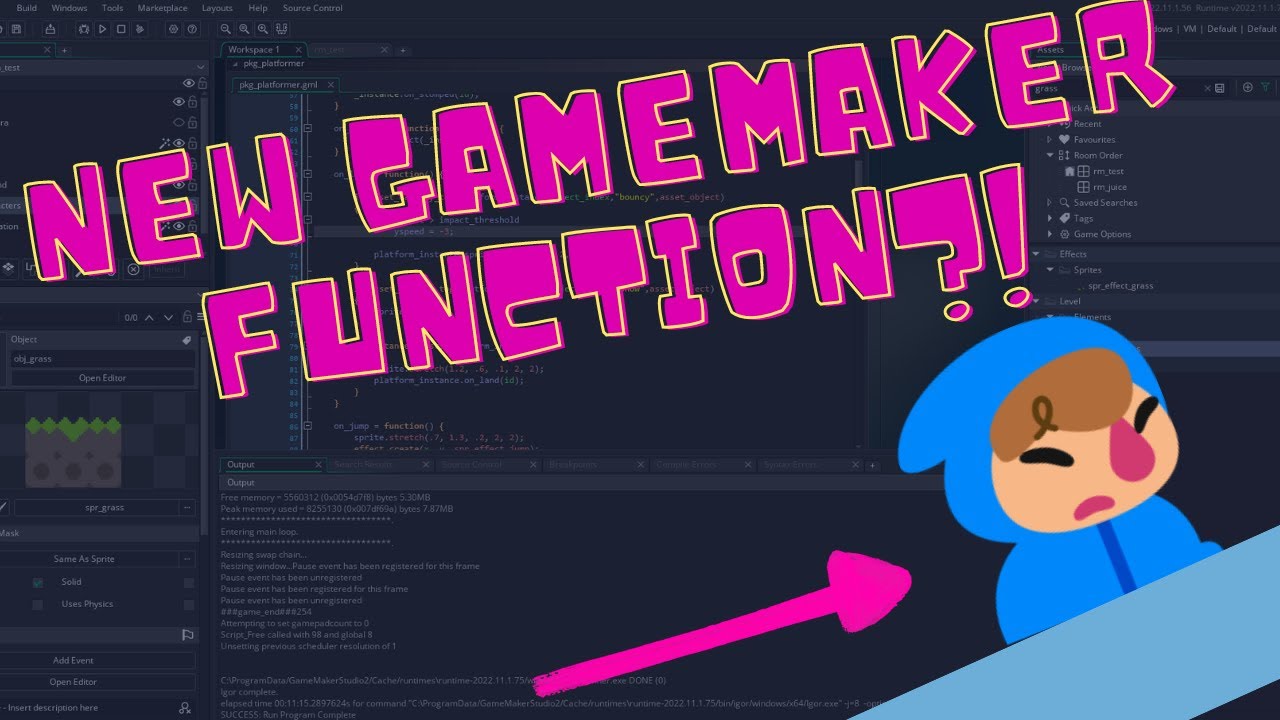 GameMaker collision-- with slopes-- in only ONE LINE OF CODE?