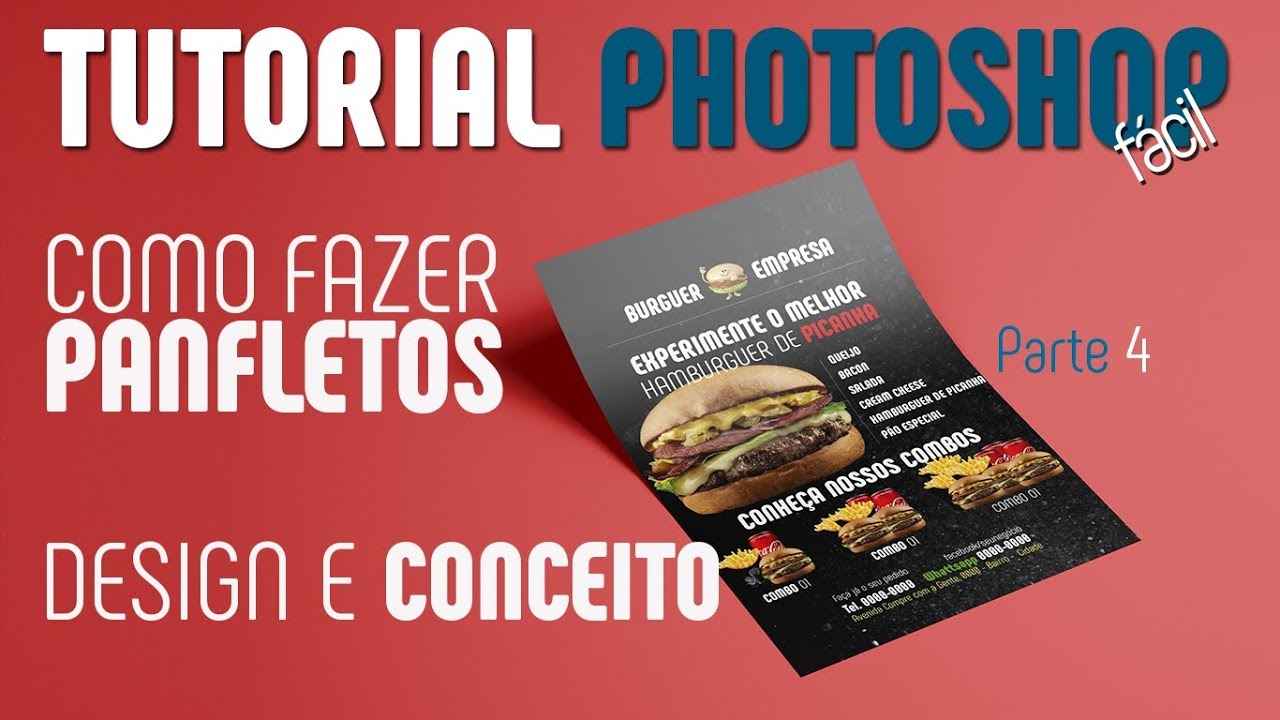 Como Fazer um Panfleto (Flyer) de Maneira Correta no Photoshop - Parte 4