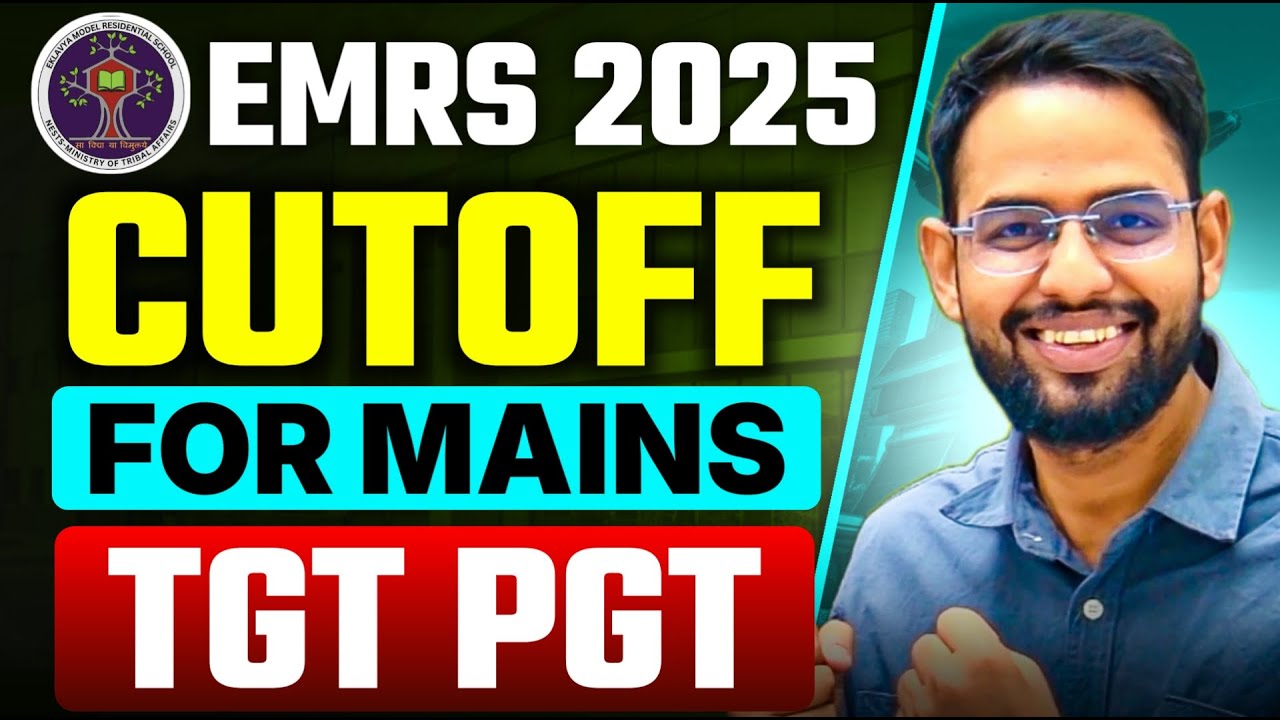 EMRS 2025 I  CUTOFF I TGT PGT I LOKESH SIR NOTES