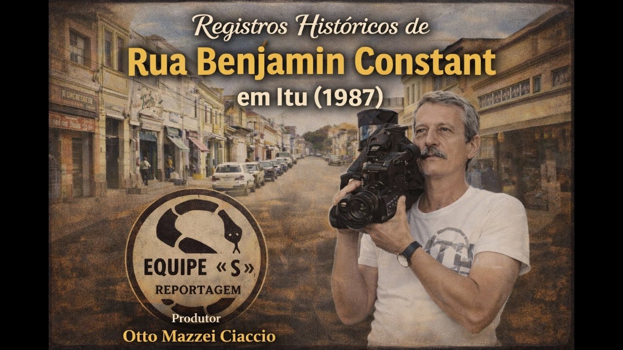 🎥 Registro Histórico – Itu em 1987 | Rua Benjamin Constant