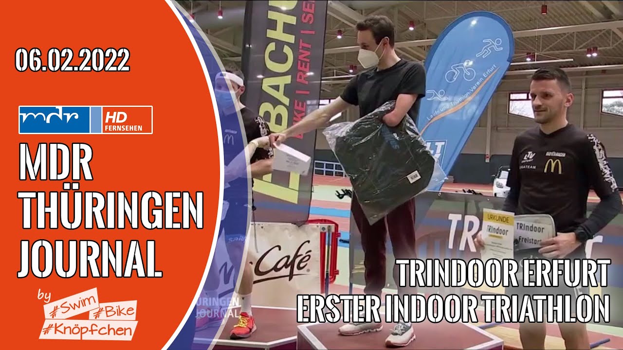 MDR Th&uuml;ringen Journal - TRIndoor Erfurt: erster Indoor Triathlon