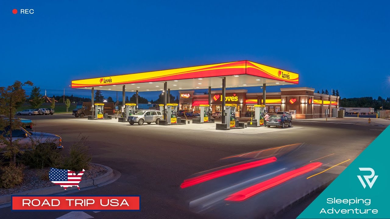 RonsWorld 2022 Road Trip USA - The Ultimate Overnight Rest Stop 🚙