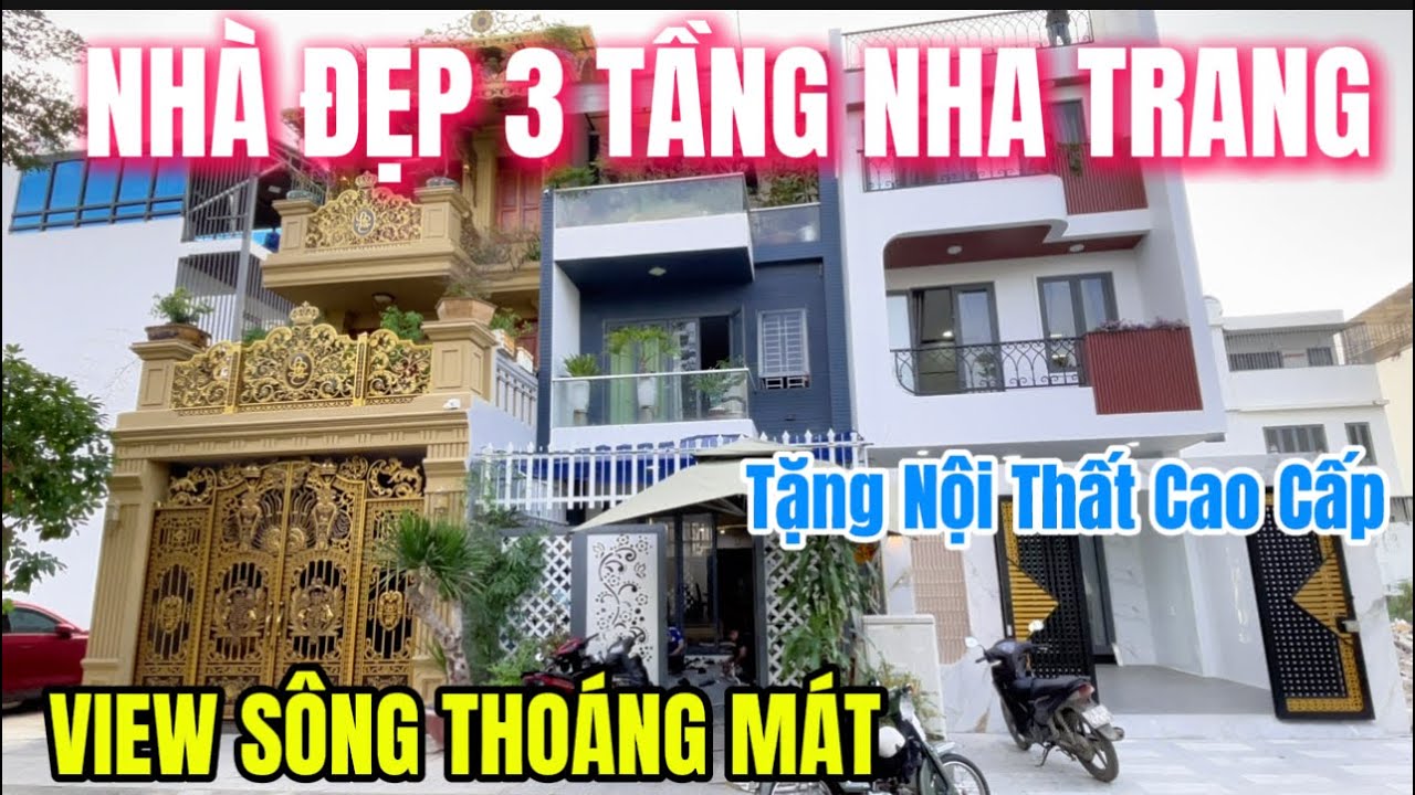 BÁN NHÀ 3 TẦNG MỚI 100% , FULL NỘI THẤT , ĐƯỜNG RỘNG 13m , VIEW SÔNG THOÁNG MÁT 