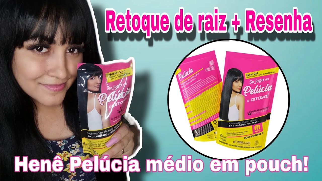 💖Retoque de raiz/ Mudei de henê, resenha completa henê Pelúcia médio em pouch!!💞