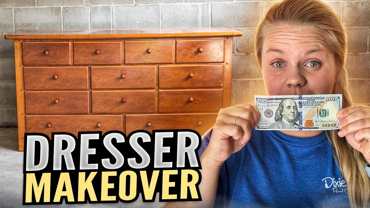 $100 Goodwill THRIFTED Furniture Flip | I EARNED OVER $100/HR 🤯